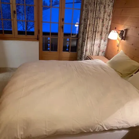 Cozy Overlooking The Gstaad Mountain Area شقة *