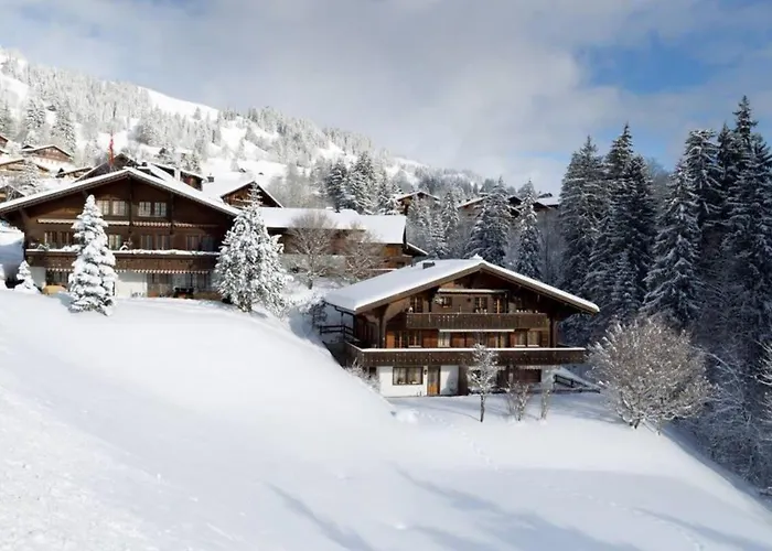 דירה Cozy Overlooking The Gstaad Mountain Area Schönried